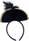 4E's Novelty Black Pirate Headband Hat for Women & Girls – Mini Pirate Hat with Skull & Feather – Halloween Pirate Costume Accessories for Adults & Kids, Caribbean Cosplay, Dress Up Party Headwear